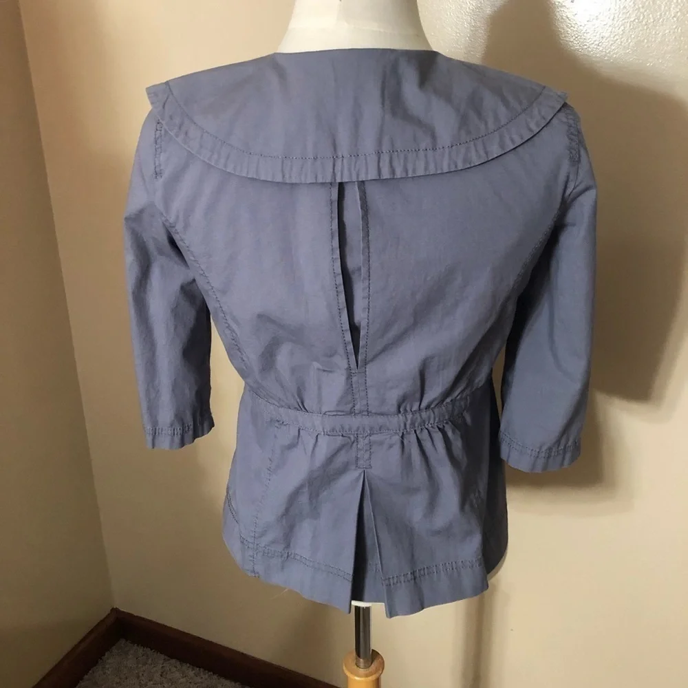 Ann Taylor Loft Gray Utility Jacket Sz XSP EUC